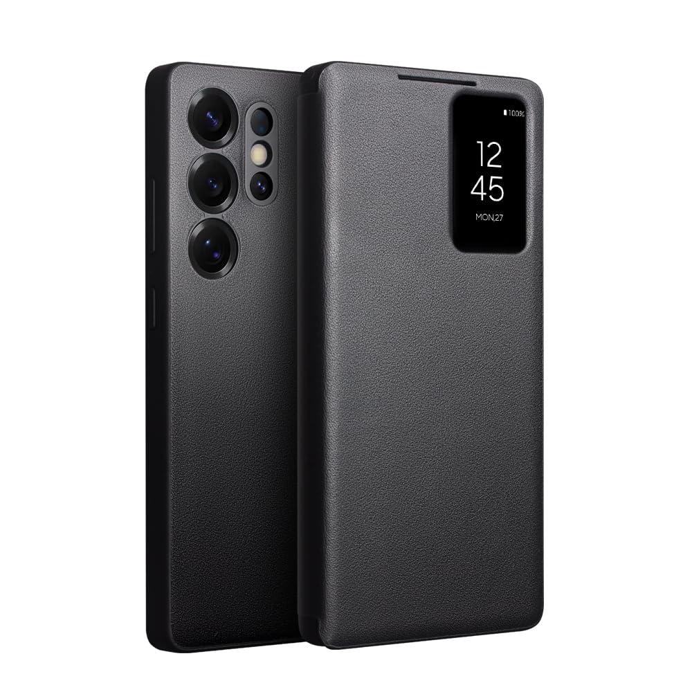 Amazon.com: Hondeepest Genuine Leather Smart Case for Samsung